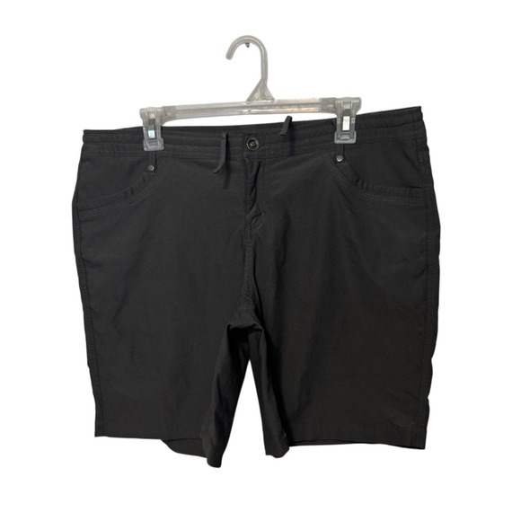 Kuhl Shorts Womens 14 Gray Trekr Drawstring Outdoor Stretch Hiking Trail 8" - Picture 1 of 12